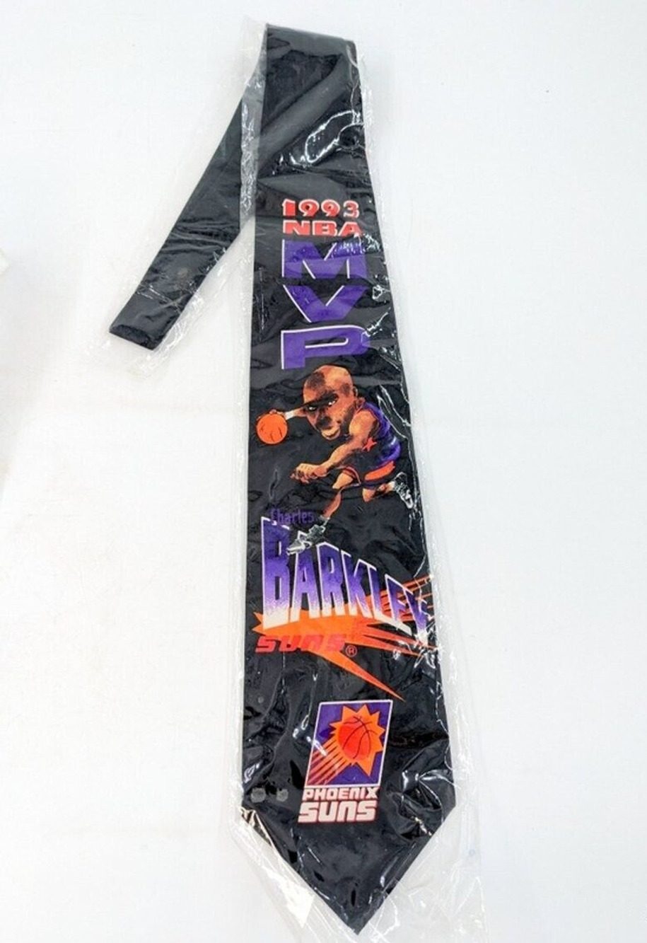1993 Charles Barkley NBA MVP Silk Neck Tie Necktie Phoenix Suns Limited Edition